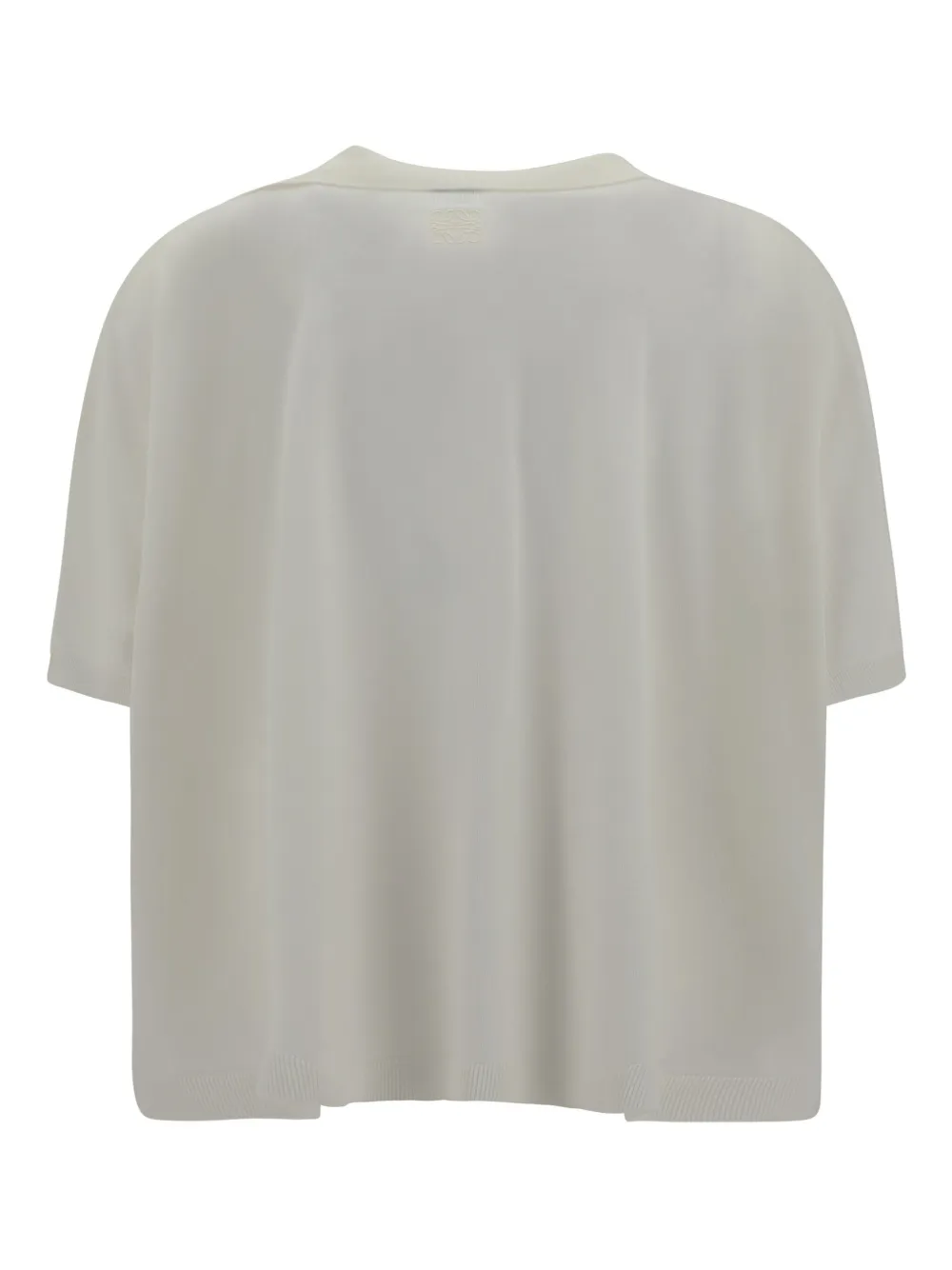 LOEWE collar-detail short-sleeve top - Wit