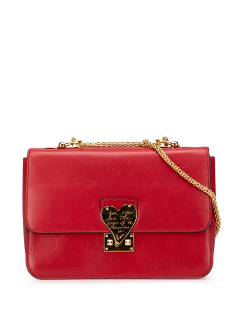 Valentino Garavani Pre-Owned 2000-2024 Leather L'Amour Rockstud Chain shoulder bag