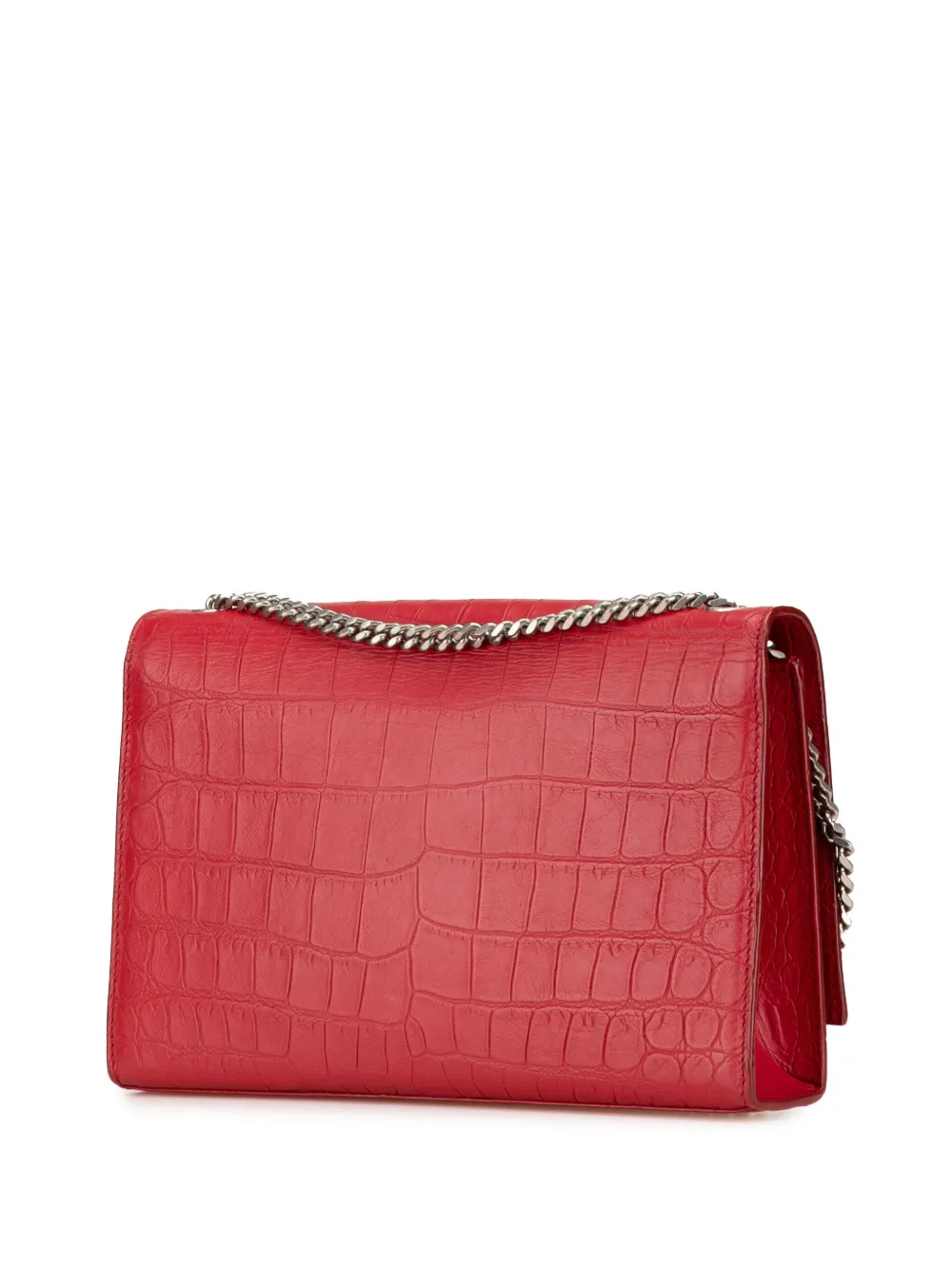 Saint Laurent Pre-Owned 2019 Kate medium crossbodytas met kwastje en reliëf - Rood