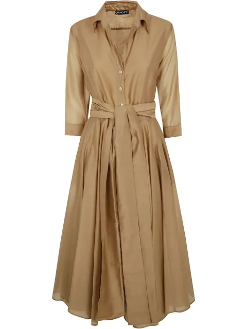DRHOPE robe mi-longue à taille ceinturée