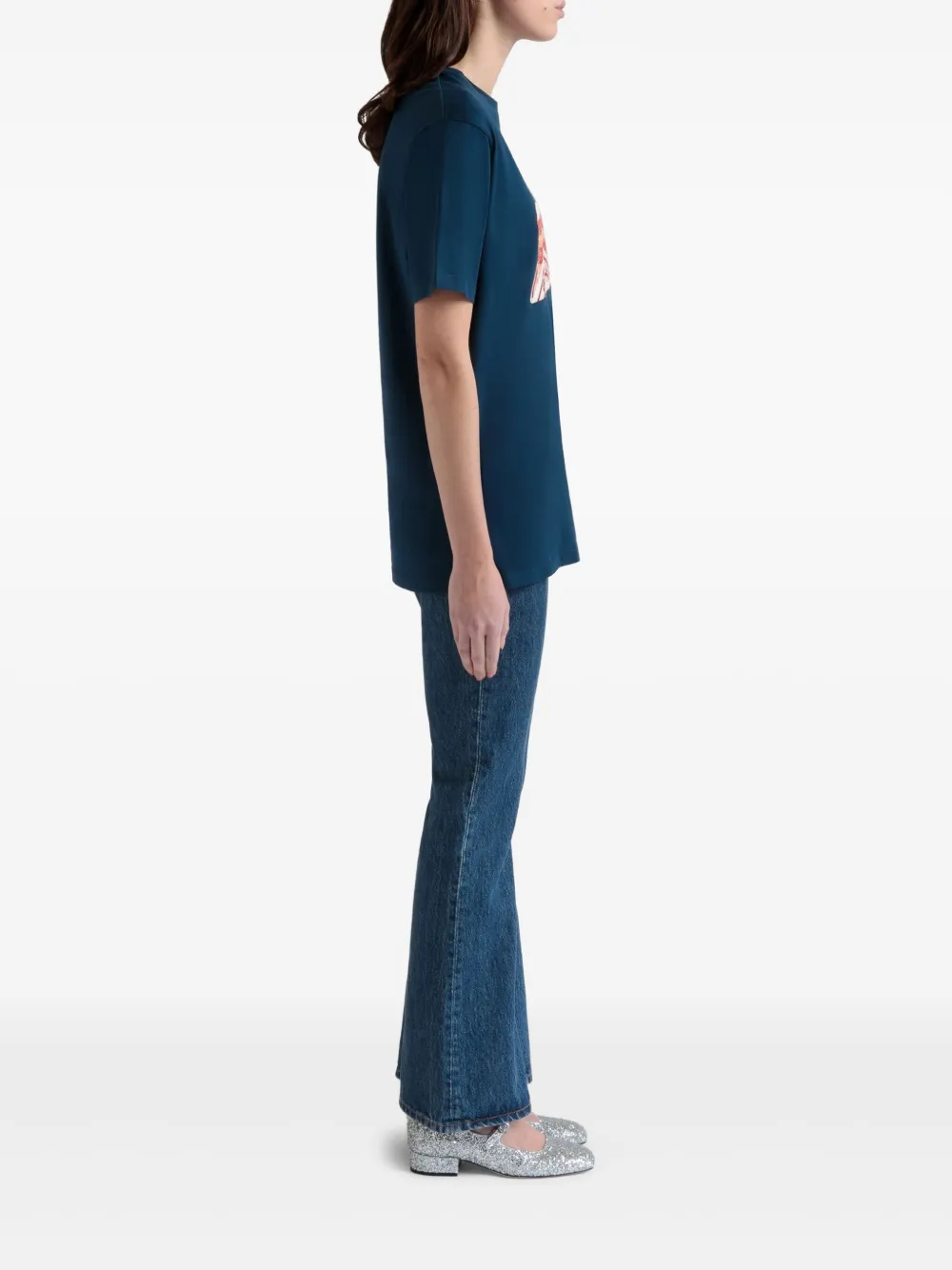 Bally T-shirt met logoprint Blauw
