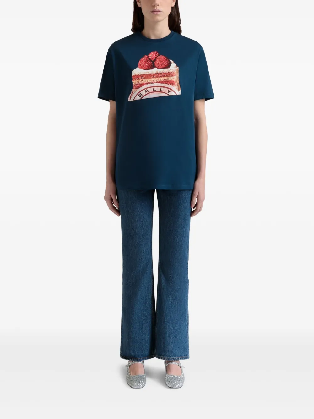 Bally logo-print T-Shirt - Blauw