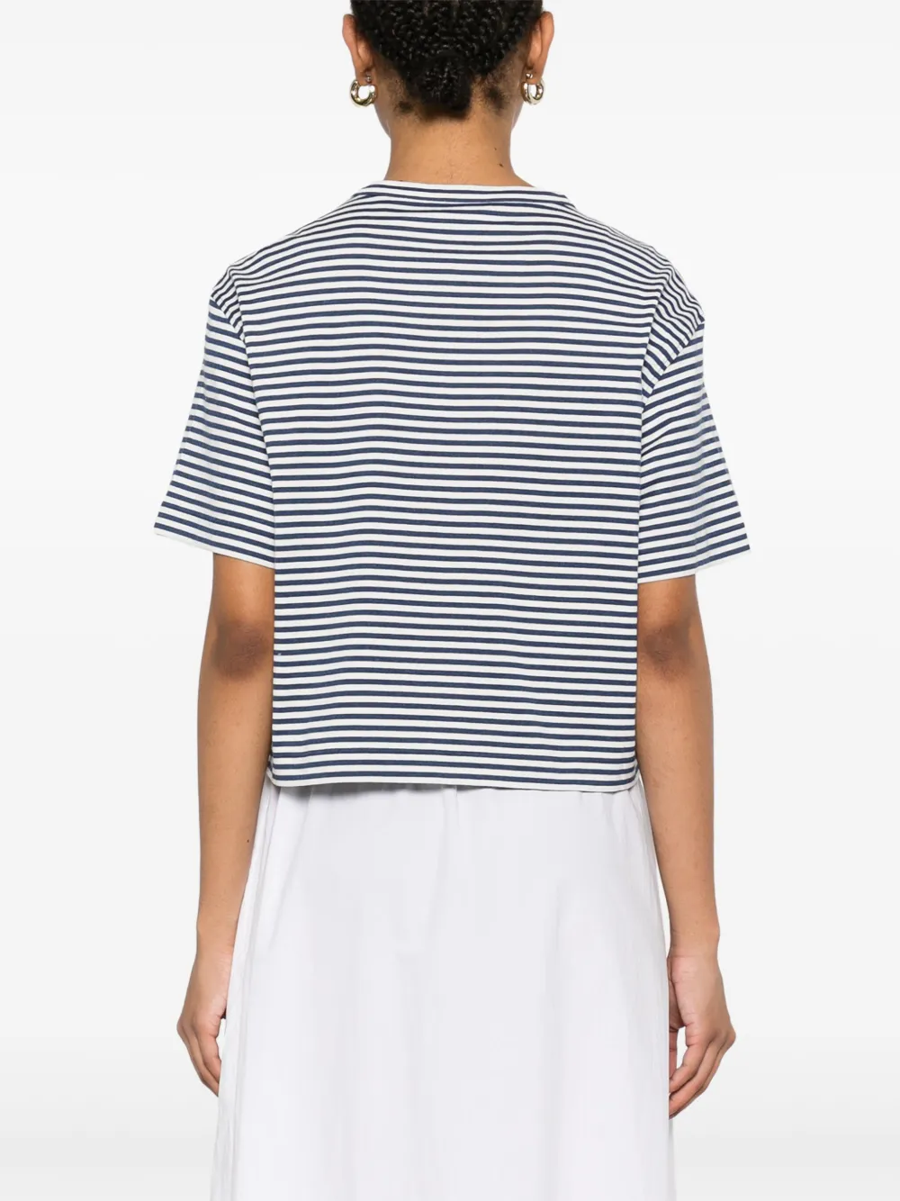 Brunello Cucinelli Gestreept T-shirt Wit