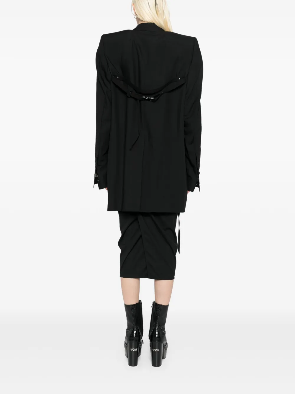 Rick Owens Dirt Tailored blazer Zwart