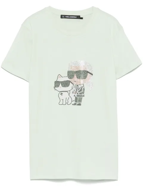 Karl Lagerfeld rhinestone-embellished T-shirt