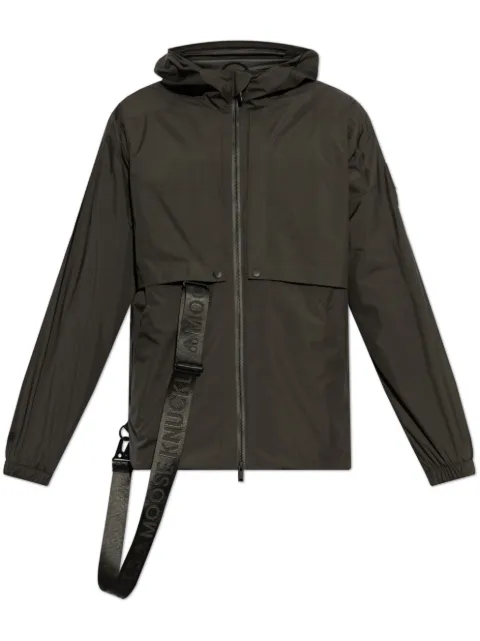 Moose Knuckles logo-print strap jacket 