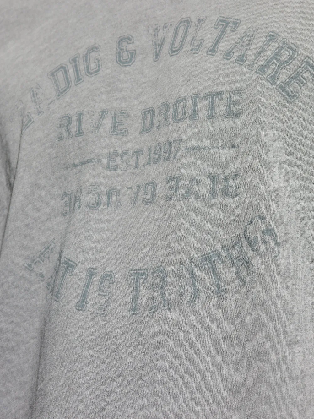 Zadig&Voltaire T-shirt met logoprint Grijs