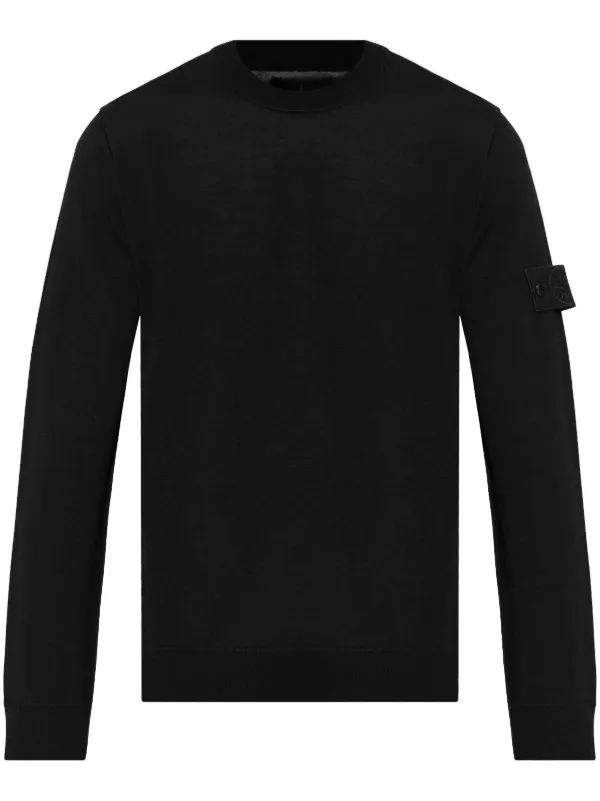Stone Island コンパスモチーフ プルオーバー | ブラック | FARFETCH JP