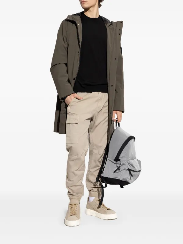 Stone Island コンパスモチーフ プルオーバー | ブラック | FARFETCH JP