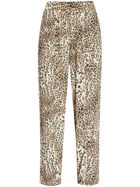Gestuz pantalon à imprimé léopard