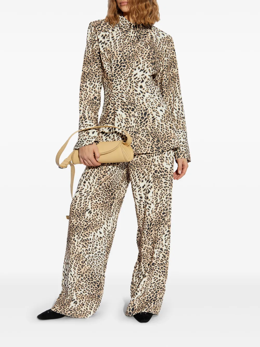 Gestuz leopard-print trousers - Bruin