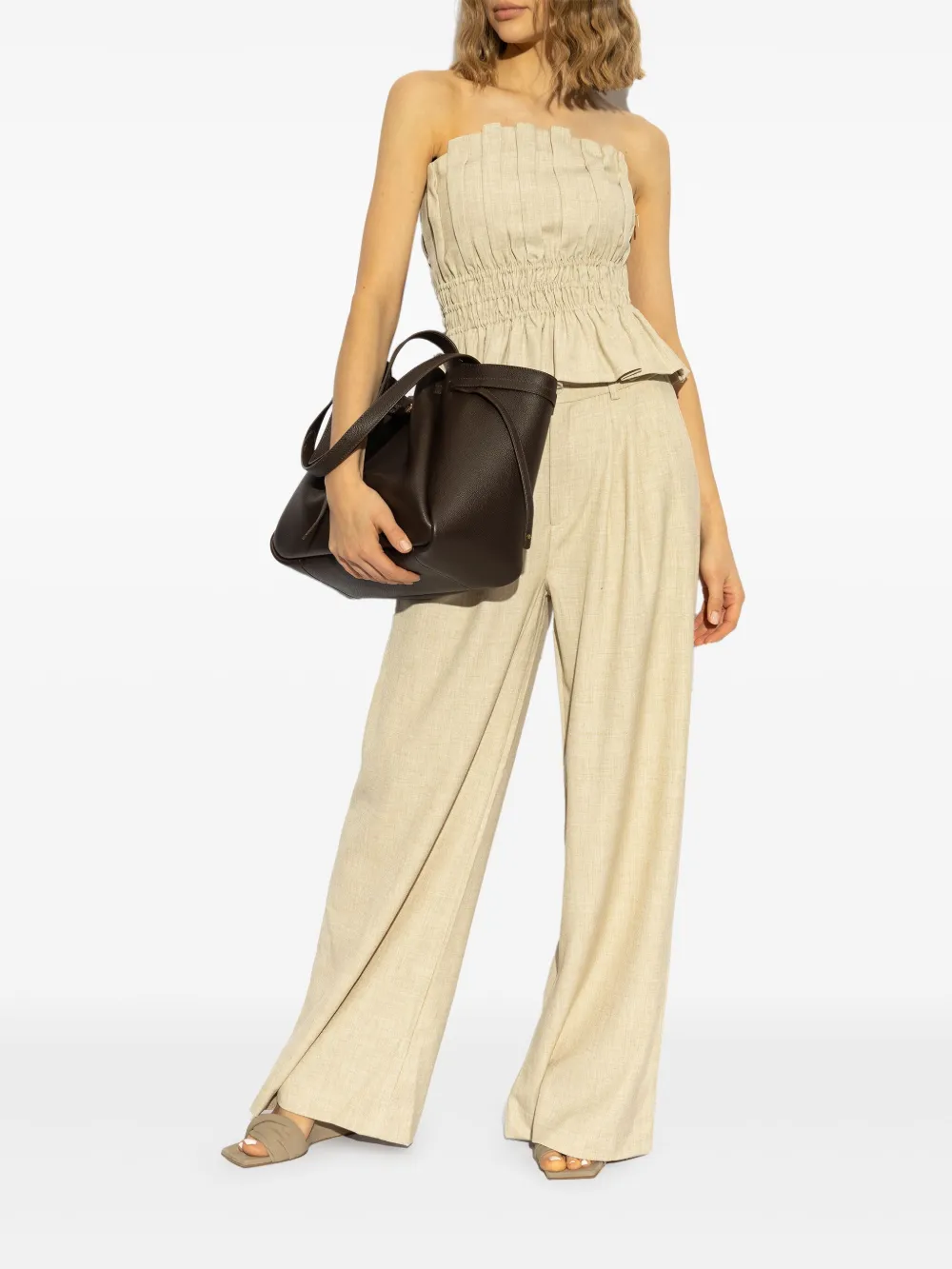 Gestuz draped top - Beige