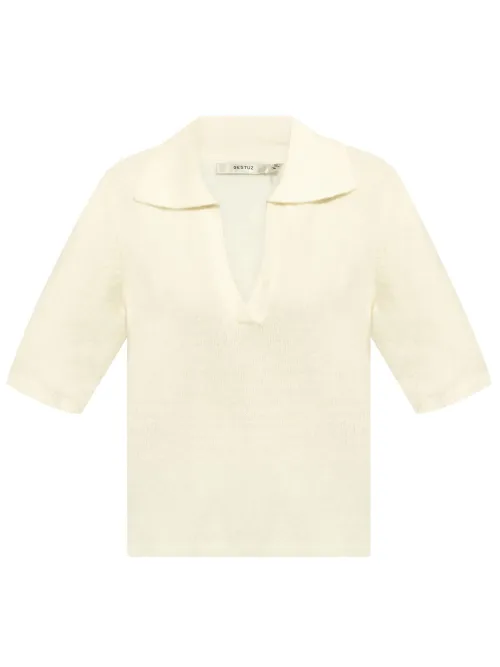 Gestuz polo Alpha - Blanc - Gestuz - Modalova