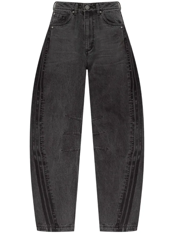 adidas LOOSE FIT DENIM PANTS ブラック（アディダス ルーズ