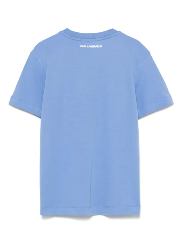 Karl Lagerfeld Choupette-print T-shirt | Blue | FARFETCH CA