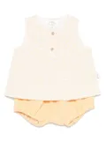 TEDDY & MINOU floral-print shirt and top set - Yellow