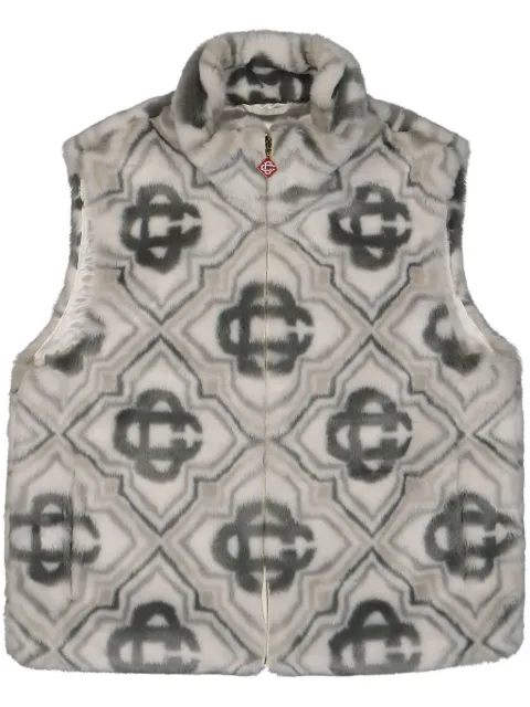Casablanca monogram-pattern gilet 