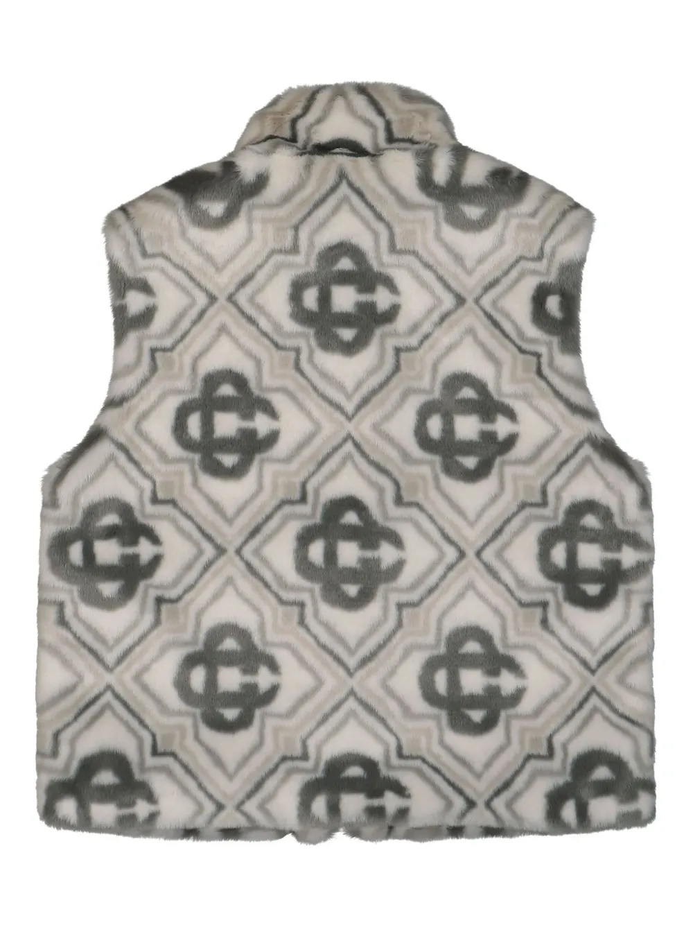 Casablanca monogram-pattern gilet - Grijs