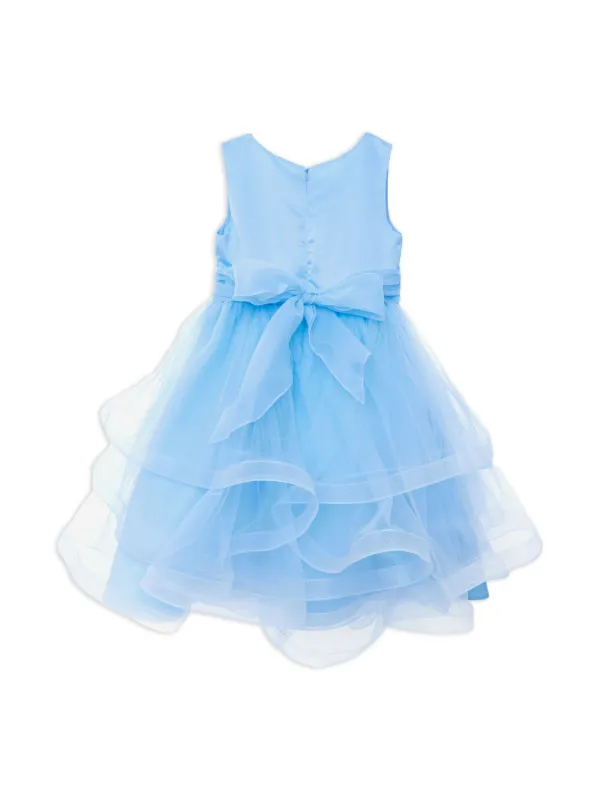 IAME KIDS floral-appliqu Dress | Blue | FARFETCH