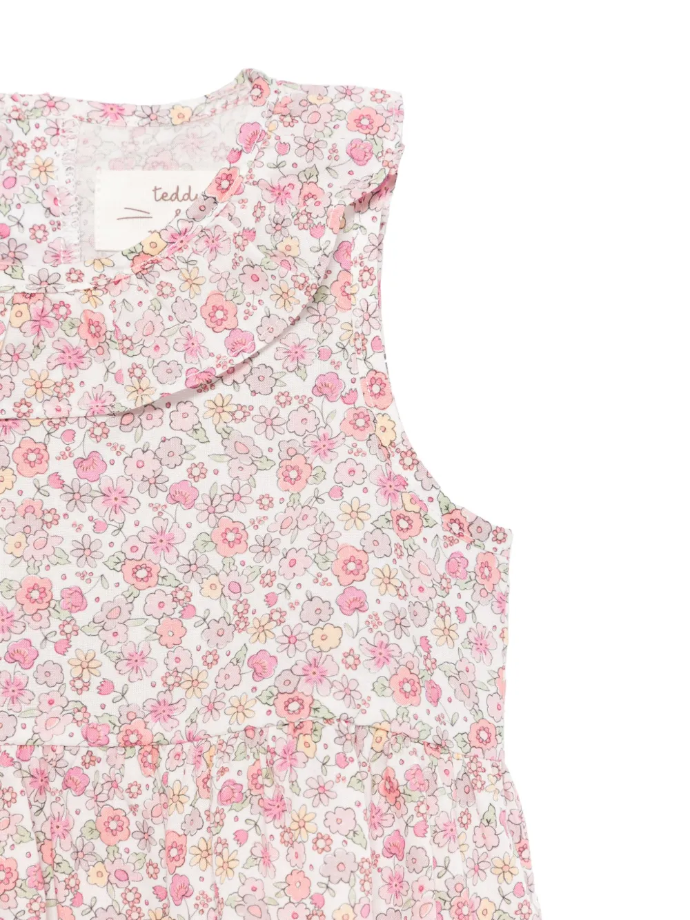 TEDDY & MINOU Romper met bloemenprint Roze