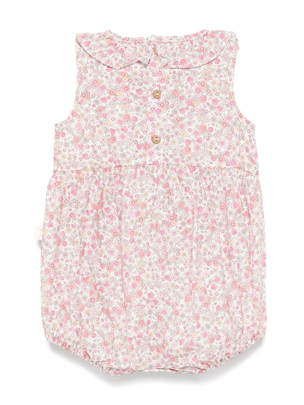 TEDDY & MINOU Romper met bloemenprint - Roze