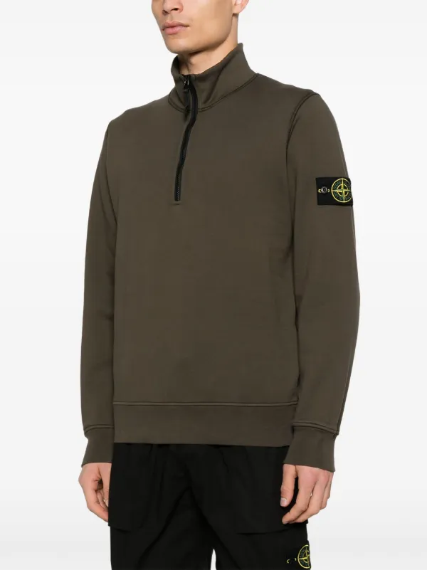 Stone Island コンパスバッジ スウェットシャツ | グリーン