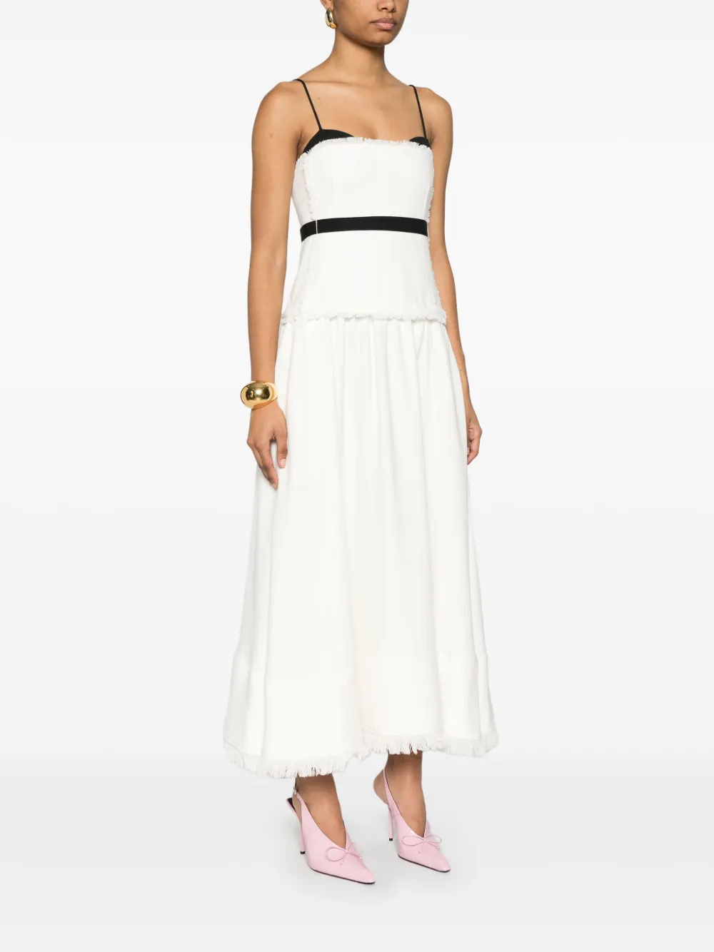 Simkhai Quinlin maxi-jurk Wit