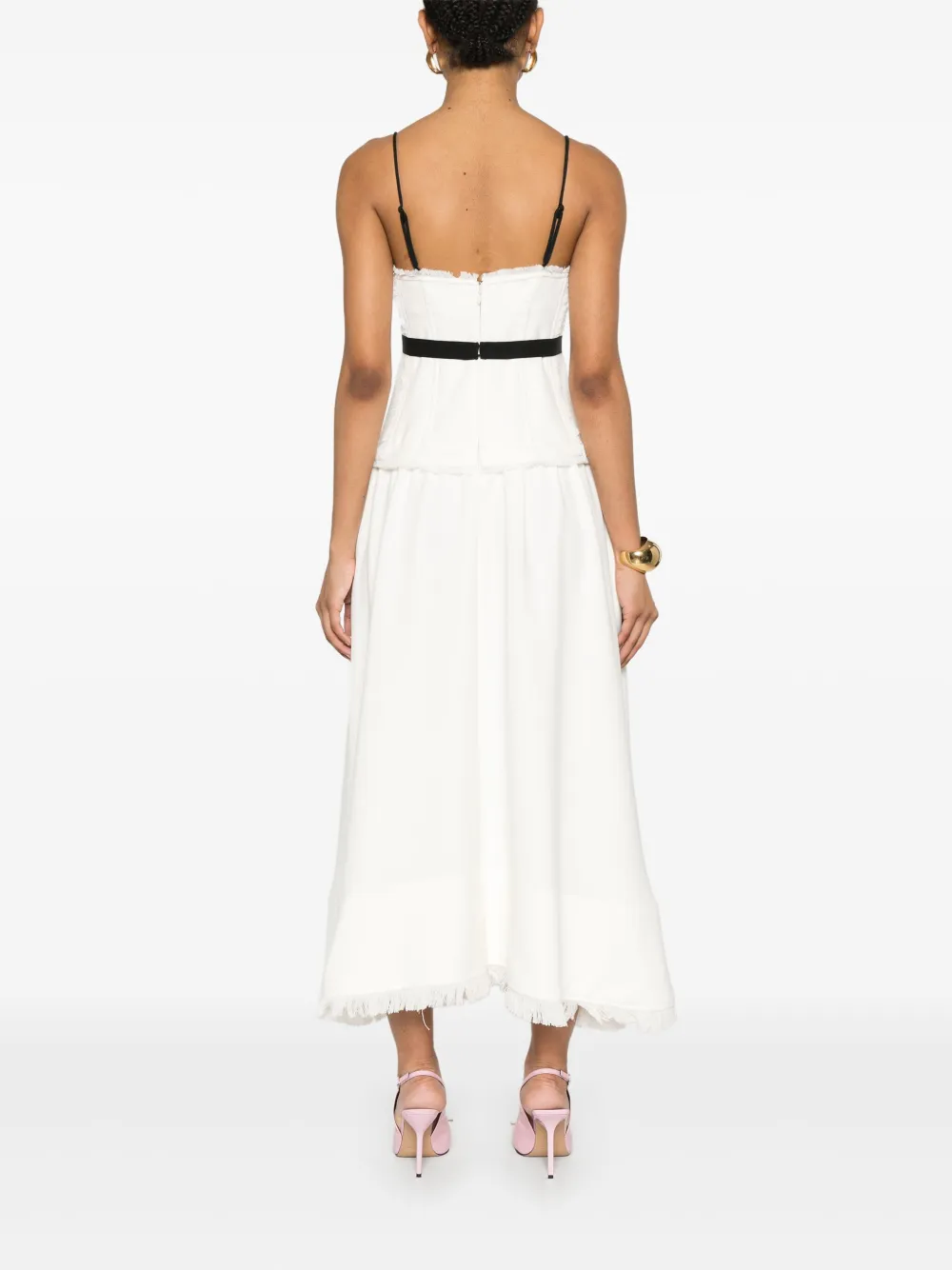 Simkhai Quinlin maxi-jurk Wit