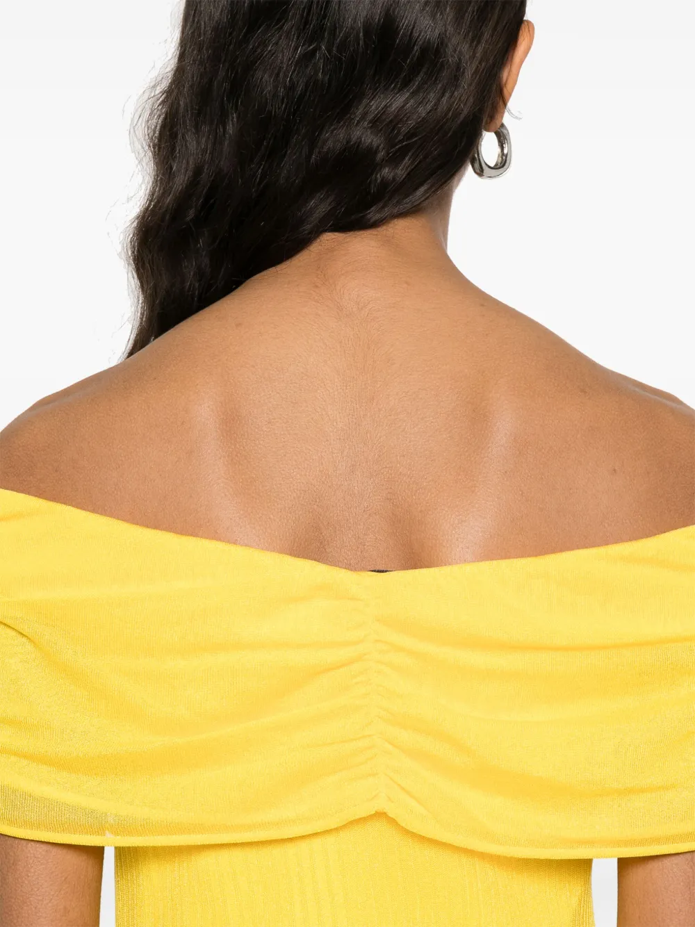 Shop Simkhai Laurelle Midi Dress In Yellow