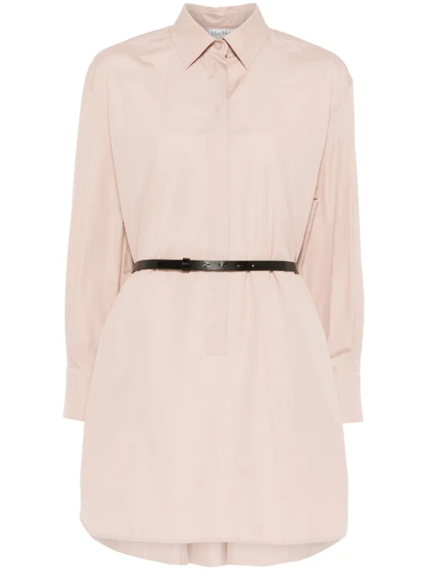 Max Mara Alcade Shirt Dress in Neutrals