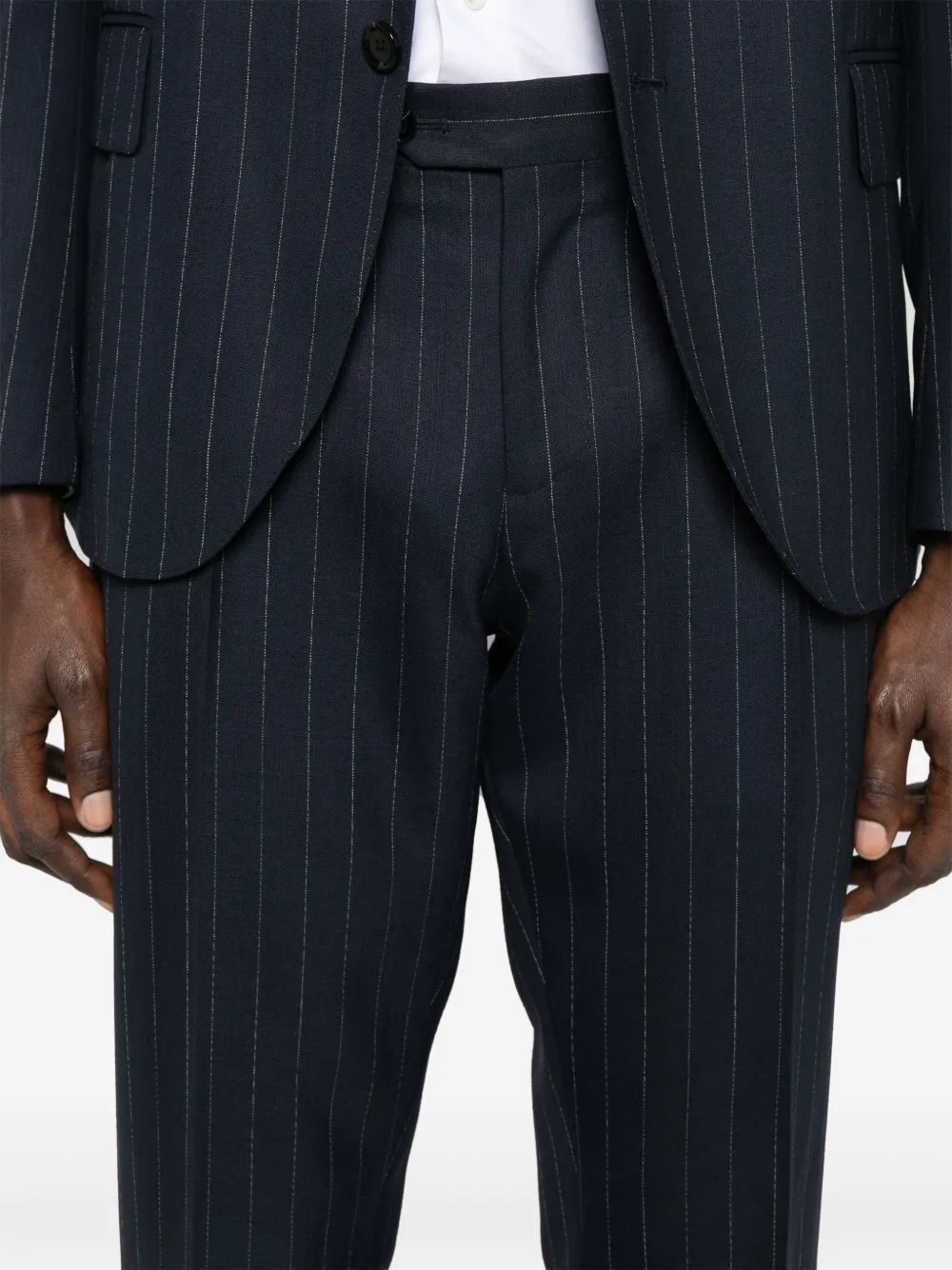 Lardini Pak met krijtstreep Blauw