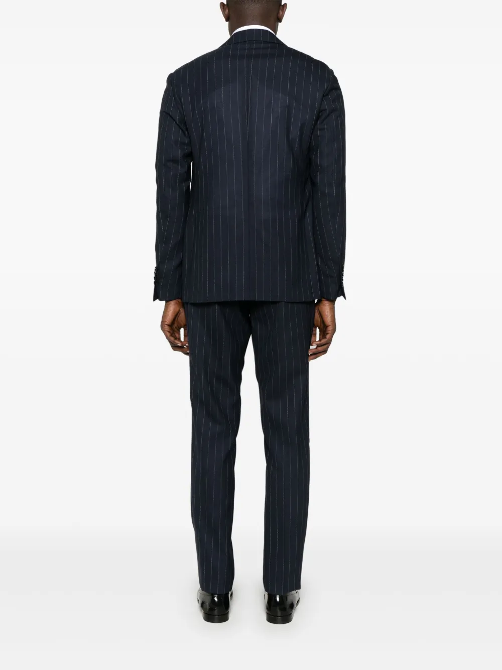 Lardini Pak met krijtstreep Blauw