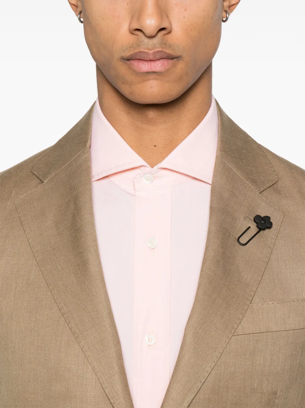 Lardini Pak met broche detail Bruin