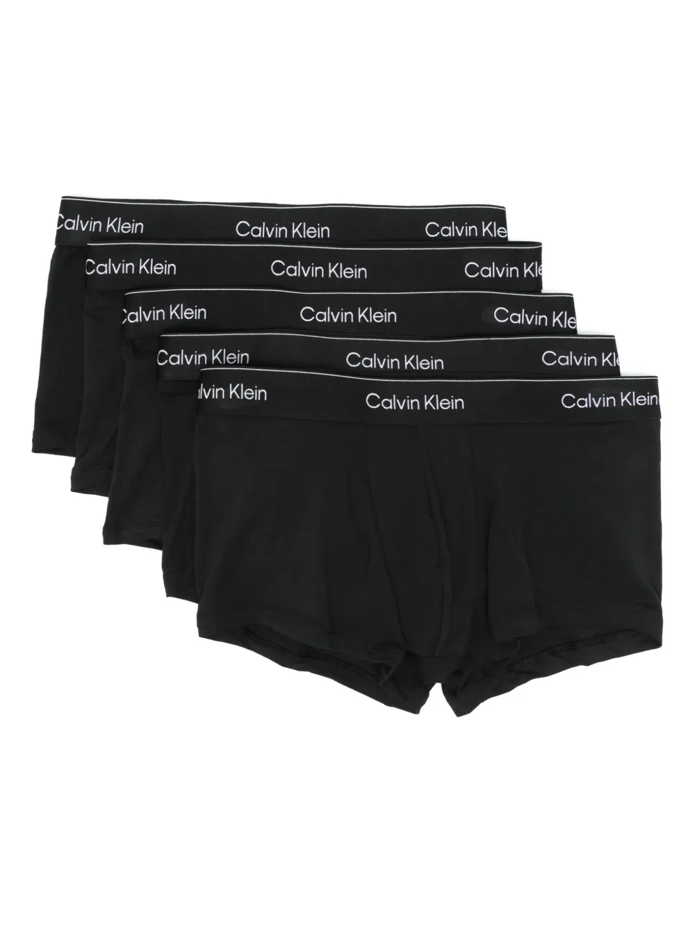 Calvin Klein logo-waistband briefs (pack of five) | Black | Image 1