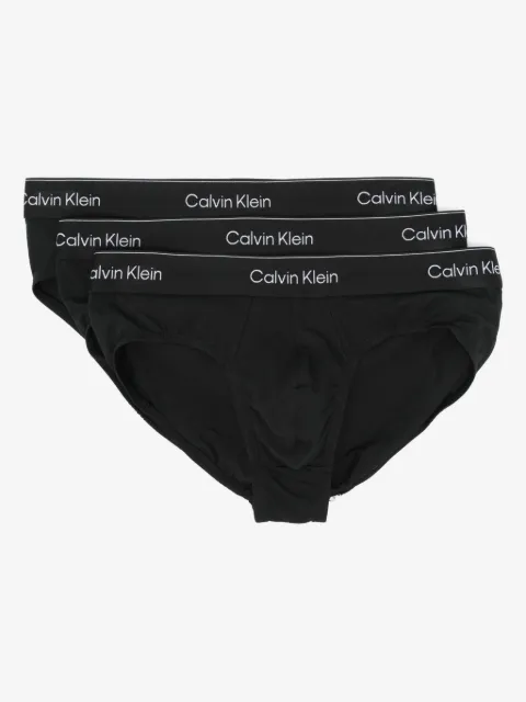 Calvin Klein logo-waistband briefs (pack of three)