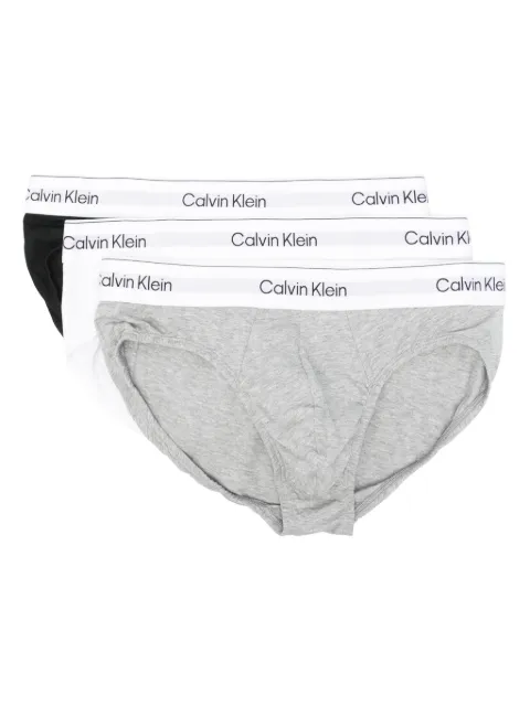 Calvin Klein logo-waistband briefs (pack of three)