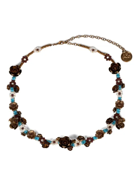 ETRO beaded rose necklace