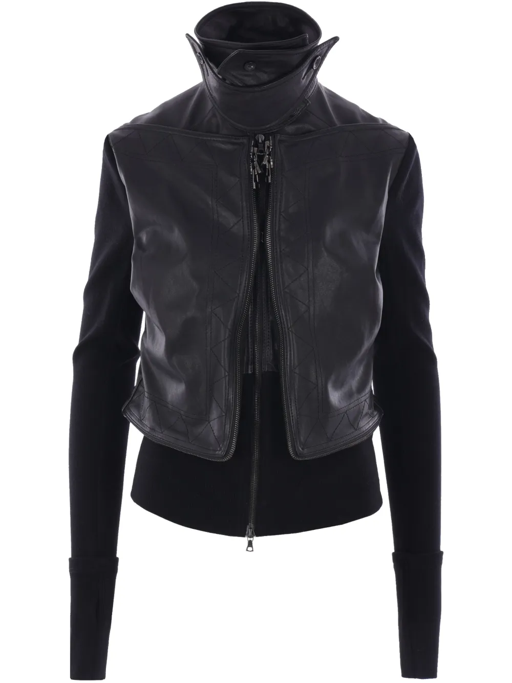 YEHUAFAN double-layered jacket | Black | Image 1