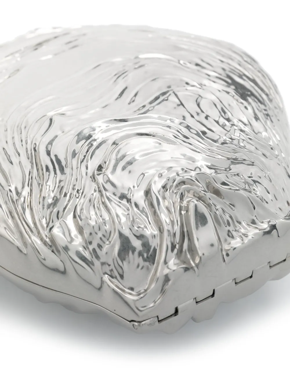 Simkhai Cove Shell clutch Zilver