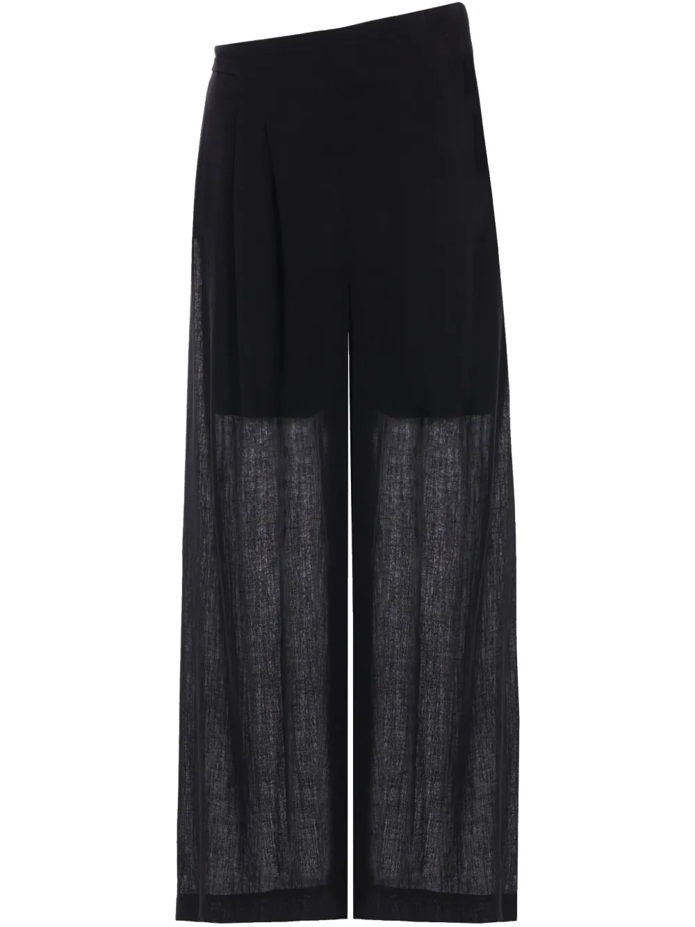 YEHUAFAN wide-leg trousers | Black | Image 1
