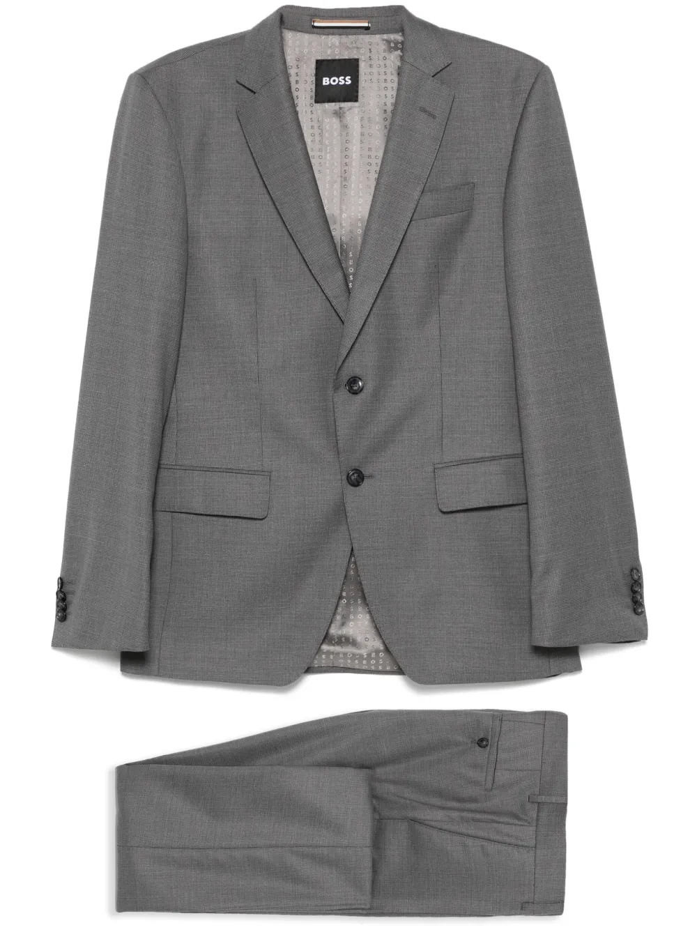 BOSS dogtooth suit | Grey | Image 1
