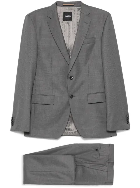 BOSS traje con motivo pied de poule