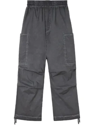 GANNI カーゴパンツ | ブラック | FARFETCH JP