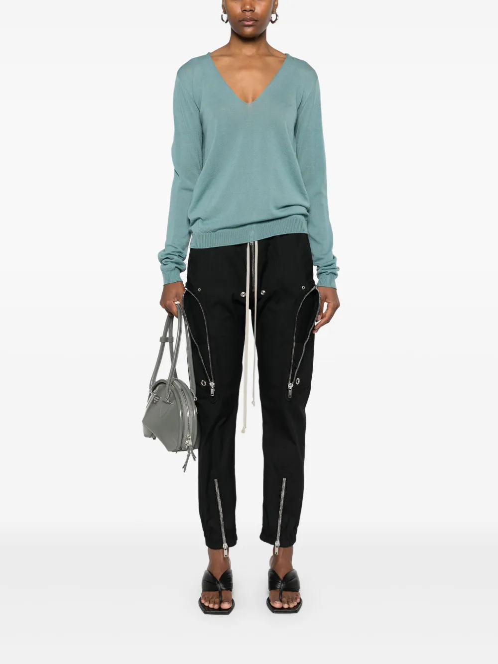 Rick Owens top tejido con cuello en V | Playeras y jerséis | Image 2