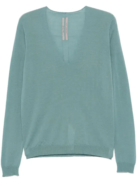 Rick Owens top tejido con cuello en V