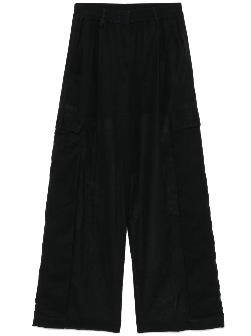 Brunello Cucinelli Katoenen organza broek Zwart