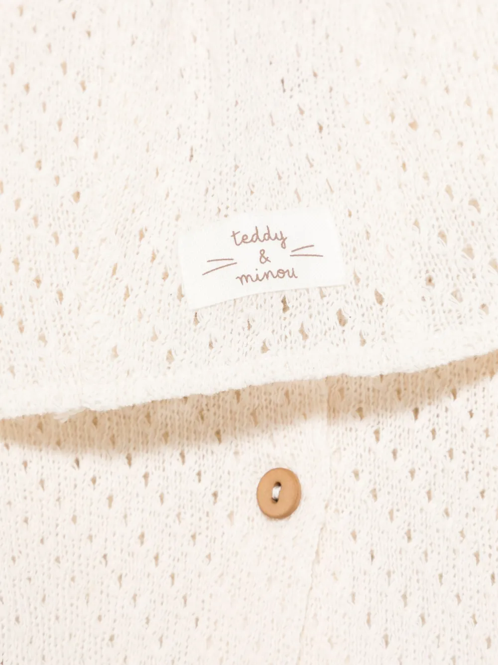 TEDDY & MINOU Gebreid vest - Beige