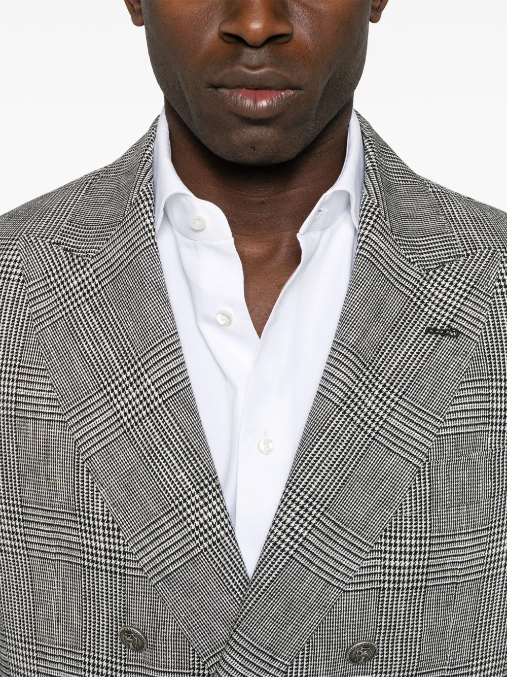 Brunello Cucinelli Men Price Of Wales Suit In Grey