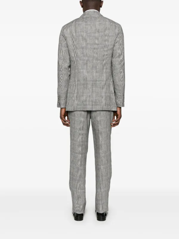 Brunello Cucinelli Prince Of Wales-check Suit | Grey | FARFETCH