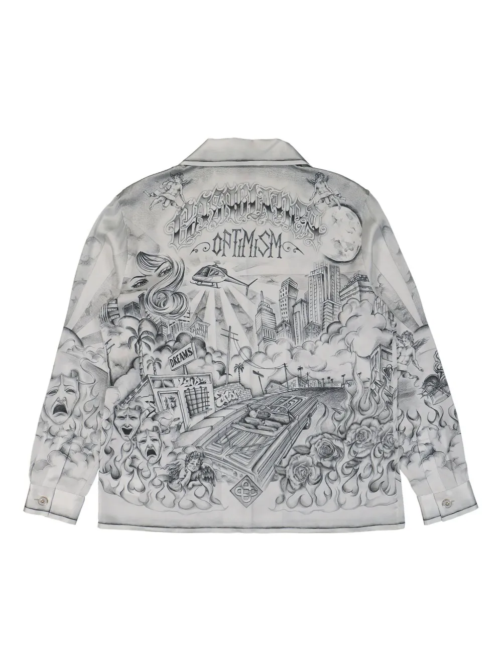 Casablanca graphic-print shirt - Wit